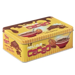 Gifi Boîte rectangulaire en métal le meilleur du cacao