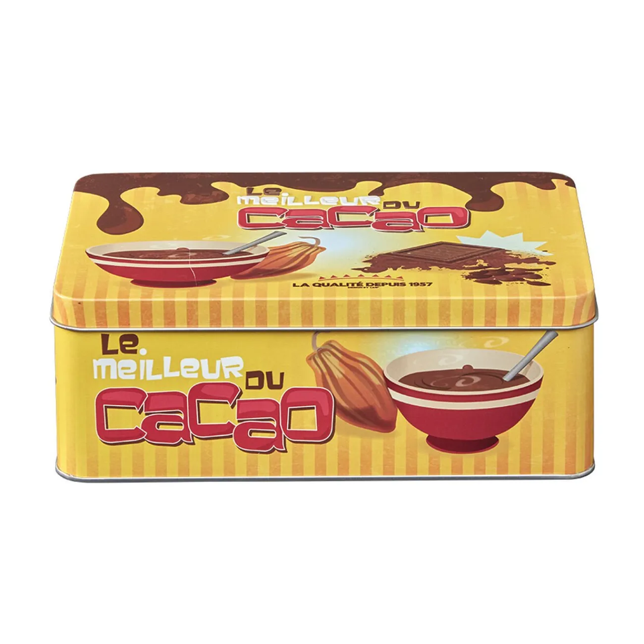 Gifi Boîte rectangulaire en métal le meilleur du cacao