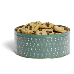 Gifi Boîte ronde en métal Ø22cm motif sucres d'orge rouge et vert