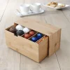 Gifi Boîte tiroir à dosettes bambou naturel