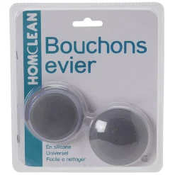 Gifi Equipement Douche^Bouchon évier silicone X2