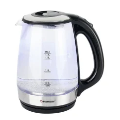 Gifi Bouilloire en verre Homday électrique à LED bleu 1,7L