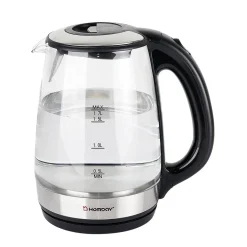 Gifi Bouilloire en verre Homday électrique à LED bleu 1,7L