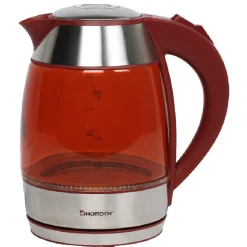 Gifi Bouilloire électrique en verre Homday rouge
