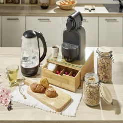 Gifi Bouilloire LED sans fil couleurs variables Homday en verre 1,7 L