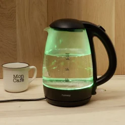 Gifi Bouilloire LED sans fil couleurs variables Homday en verre 1,7 L