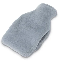 Gifi Bien-Être^Bouillotte chauffe mains 780ml effet fourrure grise 16x25cm