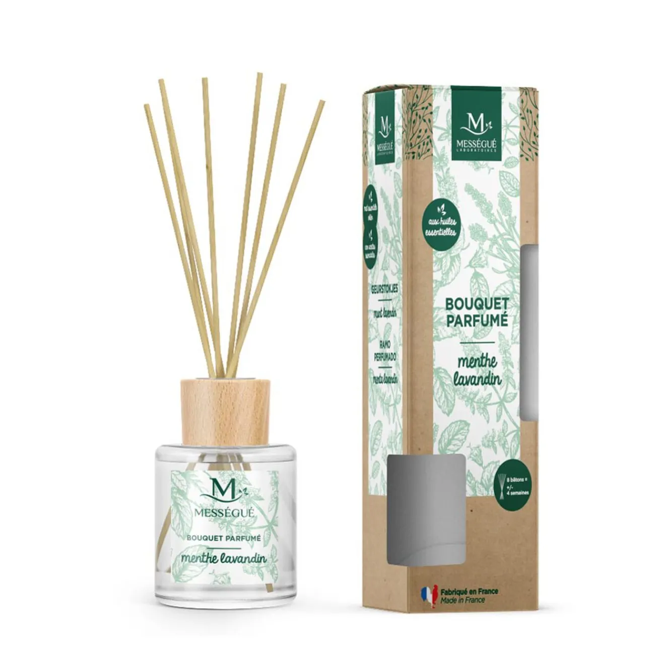 Gifi Beauté^Bouquet parfumé Menthe 8 bâtonnets
