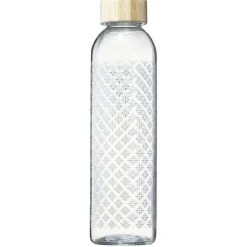 Gifi Bouteille en verre 730 ml motif carreau ciment