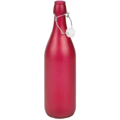 Gifi Bouteille en verre effet givré 1 L