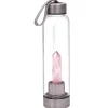 Gifi Bien-Être^Bouteille en verre quartz rose H.24 cm