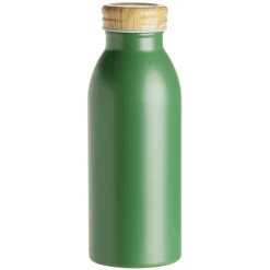 Gifi Bouteille isotherme acier avec bouchon en bois 400ml Ø6,7xH18cm