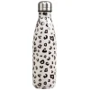 Gifi Bouteille isotherme inox blanc imprimé léopard 500 ml