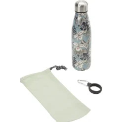 Gifi Bouteille isotherme inox avec housse et mousqueton 480 ml