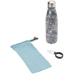 Gifi Bouteille isotherme inox avec housse et mousqueton 480 ml