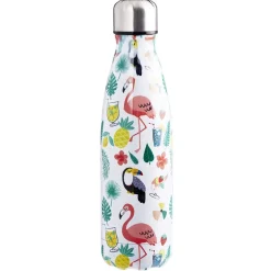 Gifi Bouteille isotherme inox imprimé tropical 500 ml