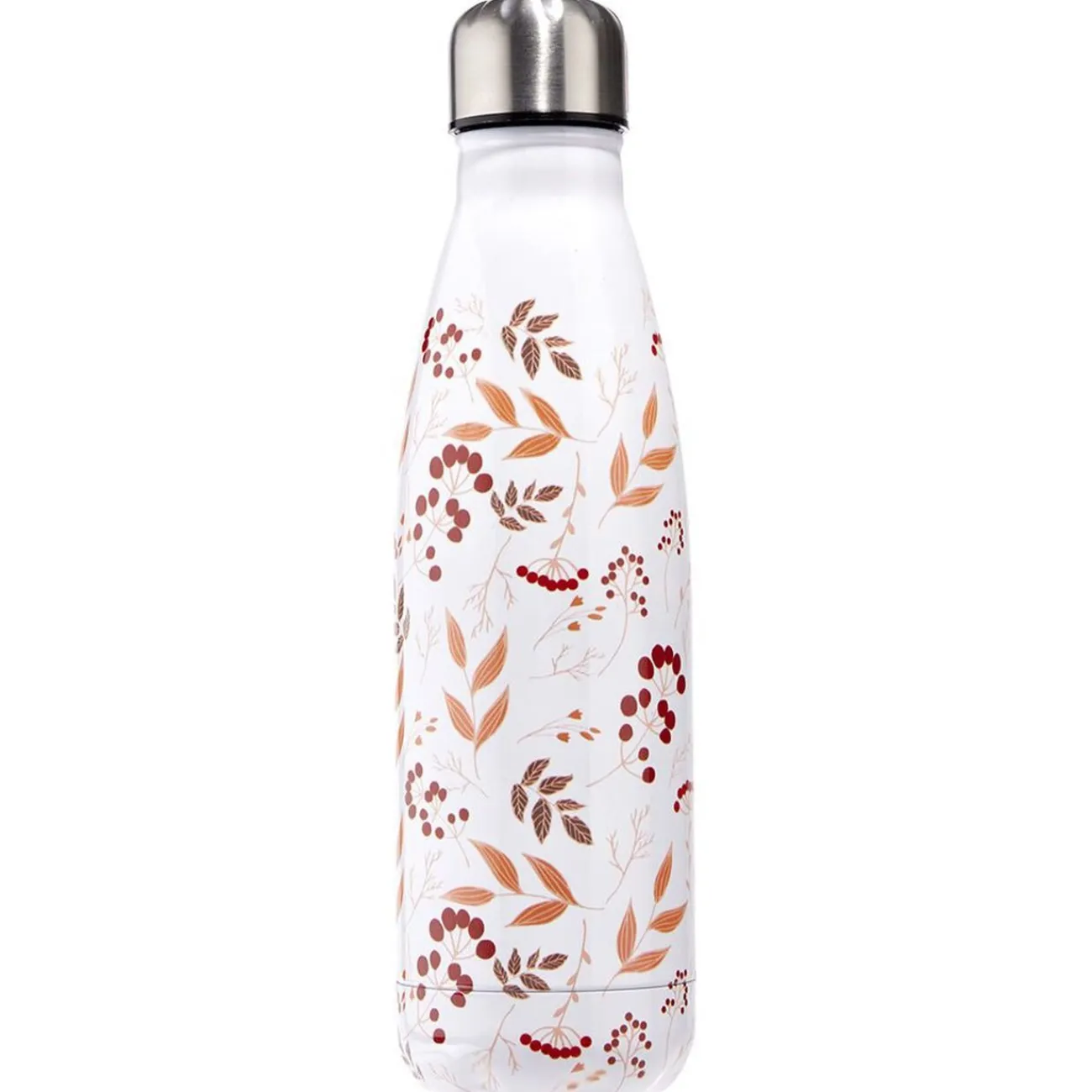 Gifi Bouteille isotherme inox motif fleur rose 500 ml