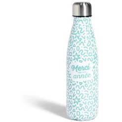 Gifi Bouteille isotherme Merci pour cette année 500ml inox 4 modèles