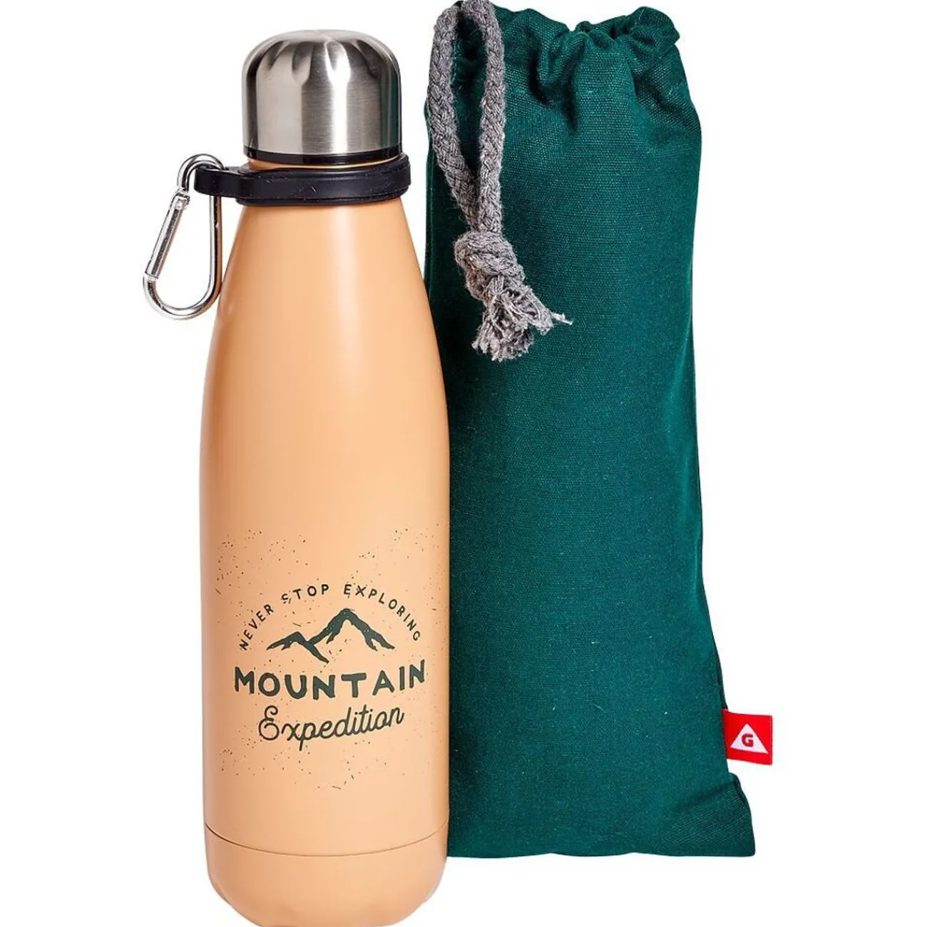 Gifi Bouteille isotherme 480ml avec housse orange