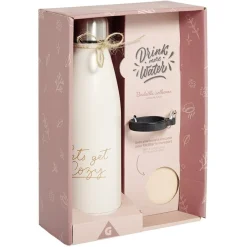Gifi Bouteille isotherme 480ml avec housse rose