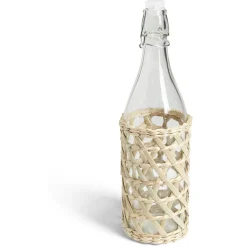 Gifi Bouteille limonade 1L verre et raphia Ø8,5xH32cm