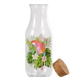 Gifi Bouteille plastique et bouchon liège perroquet exotique