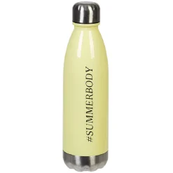 Gifi Bouteille plastique réutilisable avec inscription 5 modèles et coloris