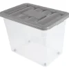 Gifi Rangement|BOX A ROULETTES 80 L