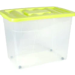 Gifi Rangement|BOX A ROULETTES 80 L