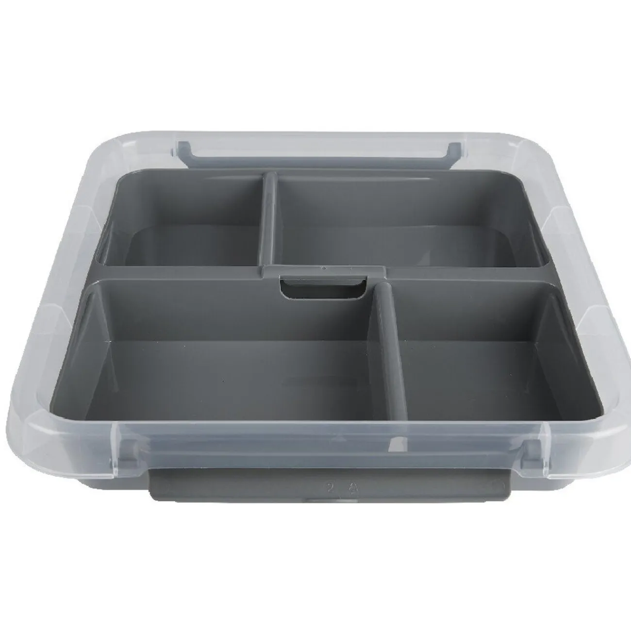 Gifi Rangement|Box compartimenté 4 casiers 9 L