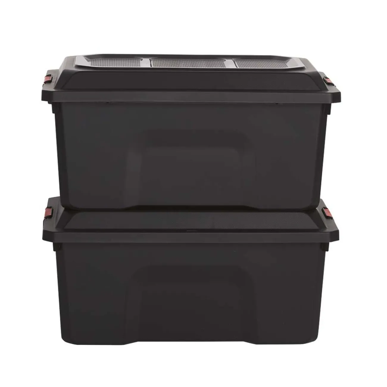 Gifi Rangement|Box de bricolage 40 L noir x2