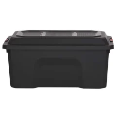 Gifi Rangement|Box de bricolage 40 L noir x2