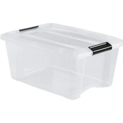 Gifi Rangement|Box de rangement à clips 15 L transparent