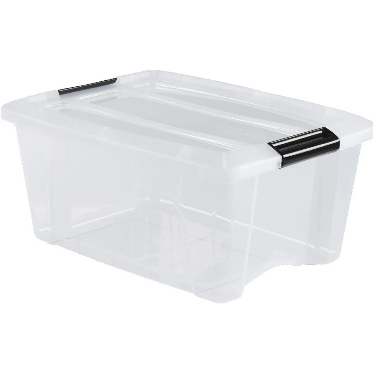 Gifi Rangement|Box de rangement à clips 15 L transparent