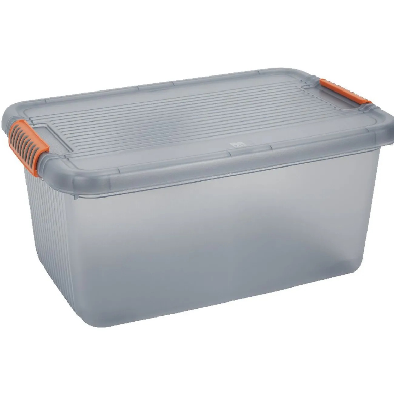 Gifi Rangement|Box de rangement à couvercle 43 L gris