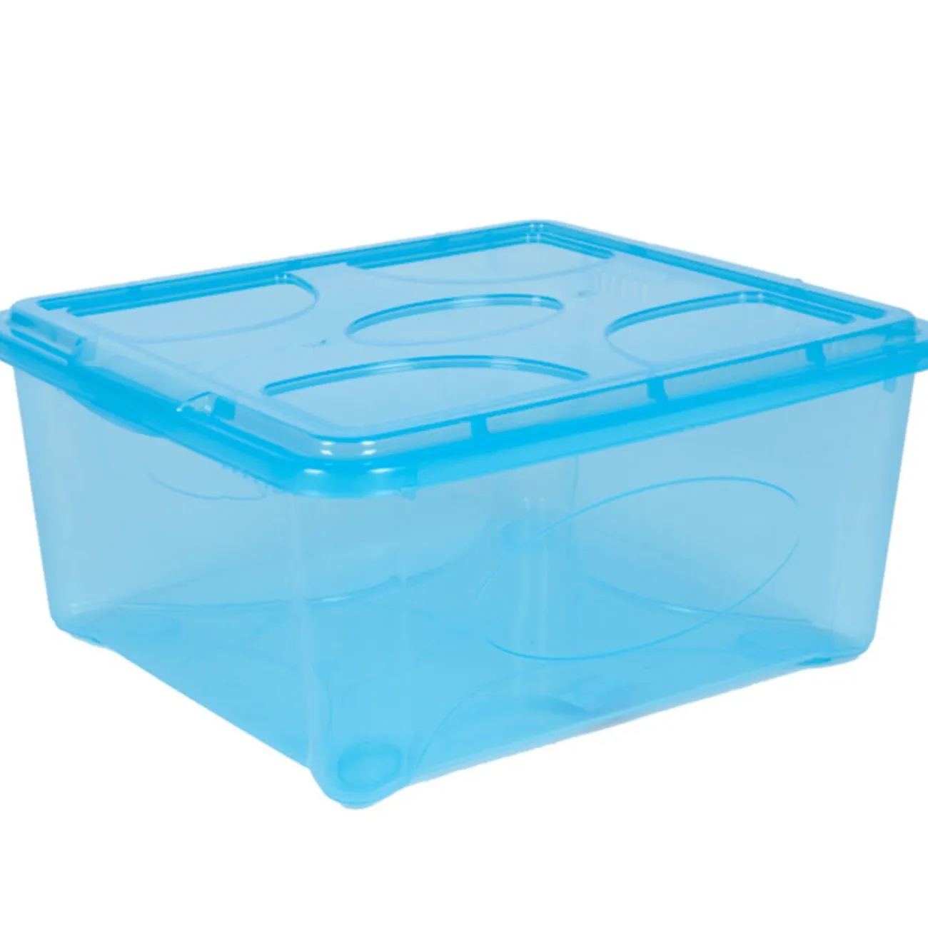 Gifi Rangement|Box de rangement 18 L bleu