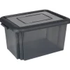 Gifi Rangement|Box de rangement 55 L noir