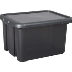 Gifi Rangement|Box de rangement 18 L noir