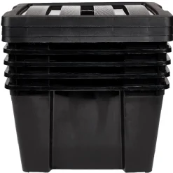 Gifi Rangement|Box de rangement 30 L noir x5
