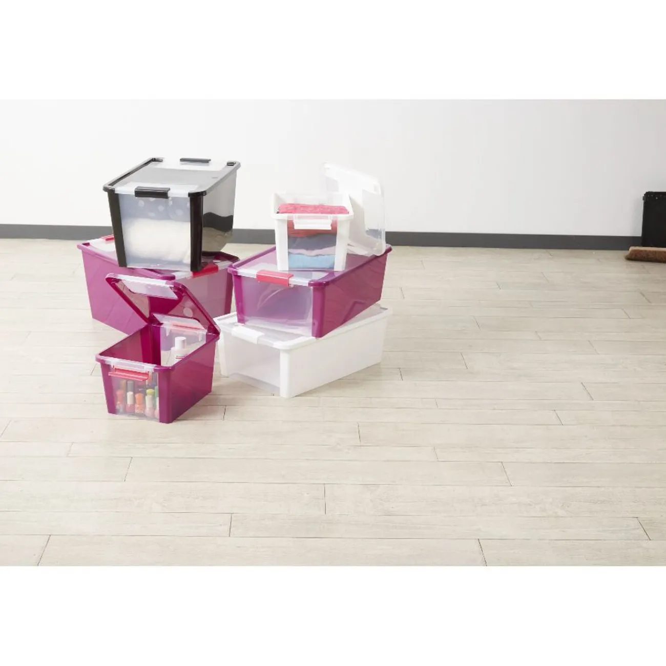 Gifi Rangement|Box de rangement 11 L rose