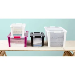 Gifi Rangement|Box de rangement 26 L rose fuchsia