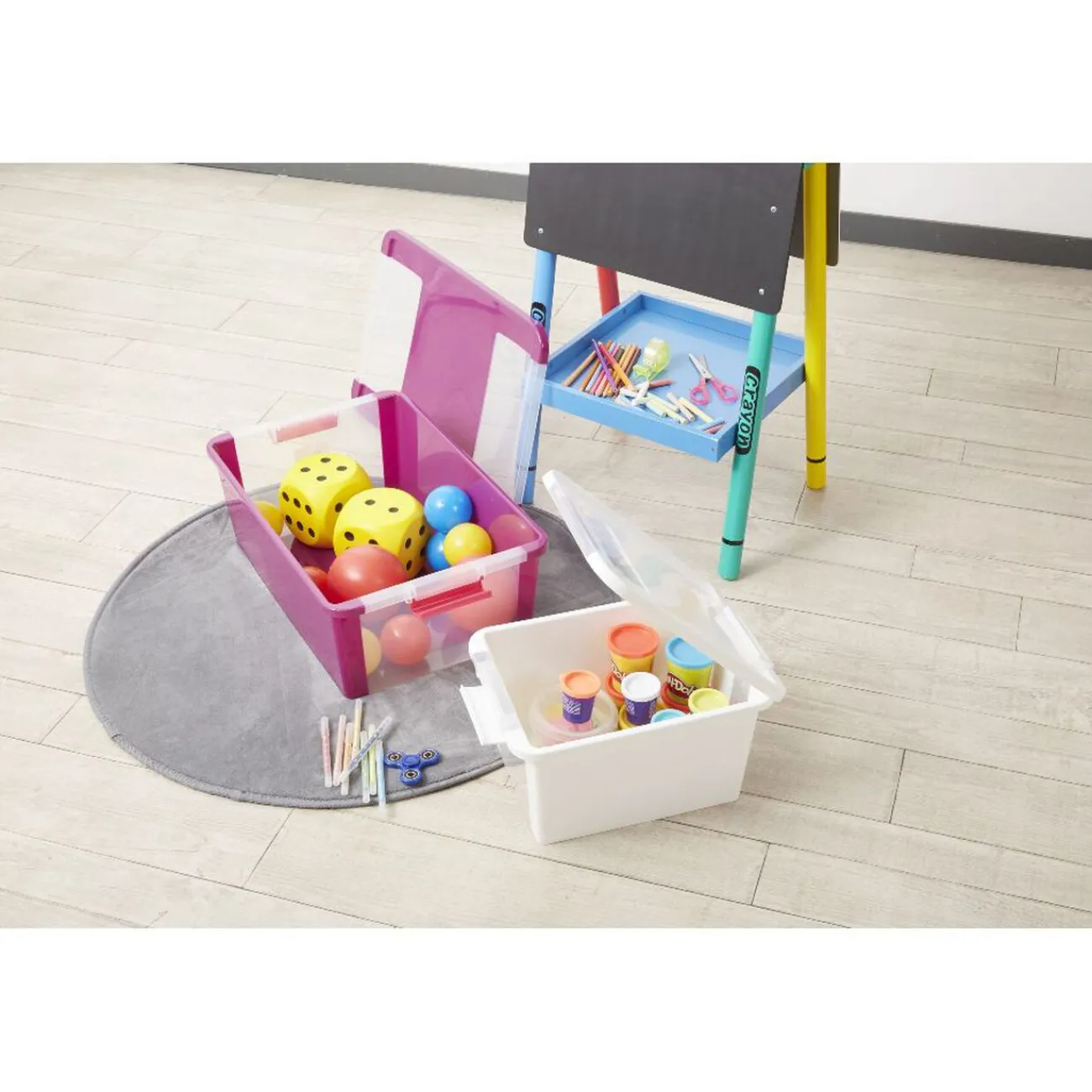 Gifi Rangement|Box de rangement 26 L rose fuchsia