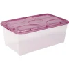 Gifi Rangement|Box de rangement 10 L transparent et violet