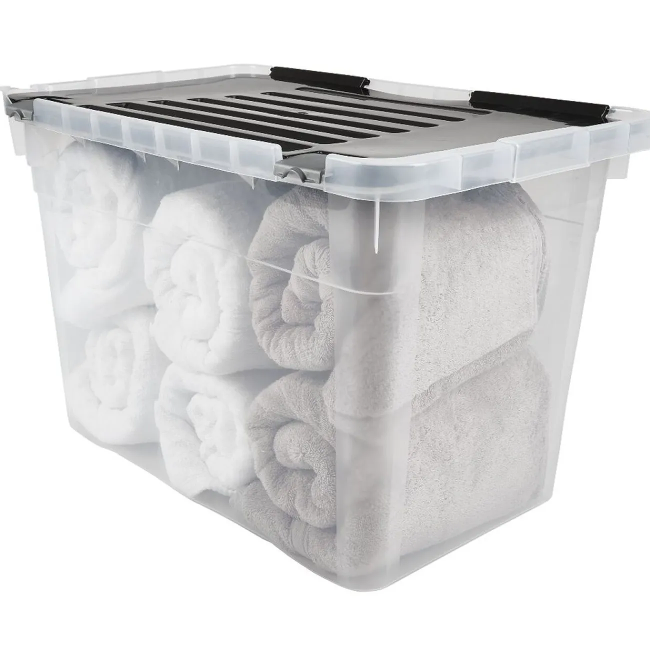 Gifi Rangement|Box de rangement 54 L transparent