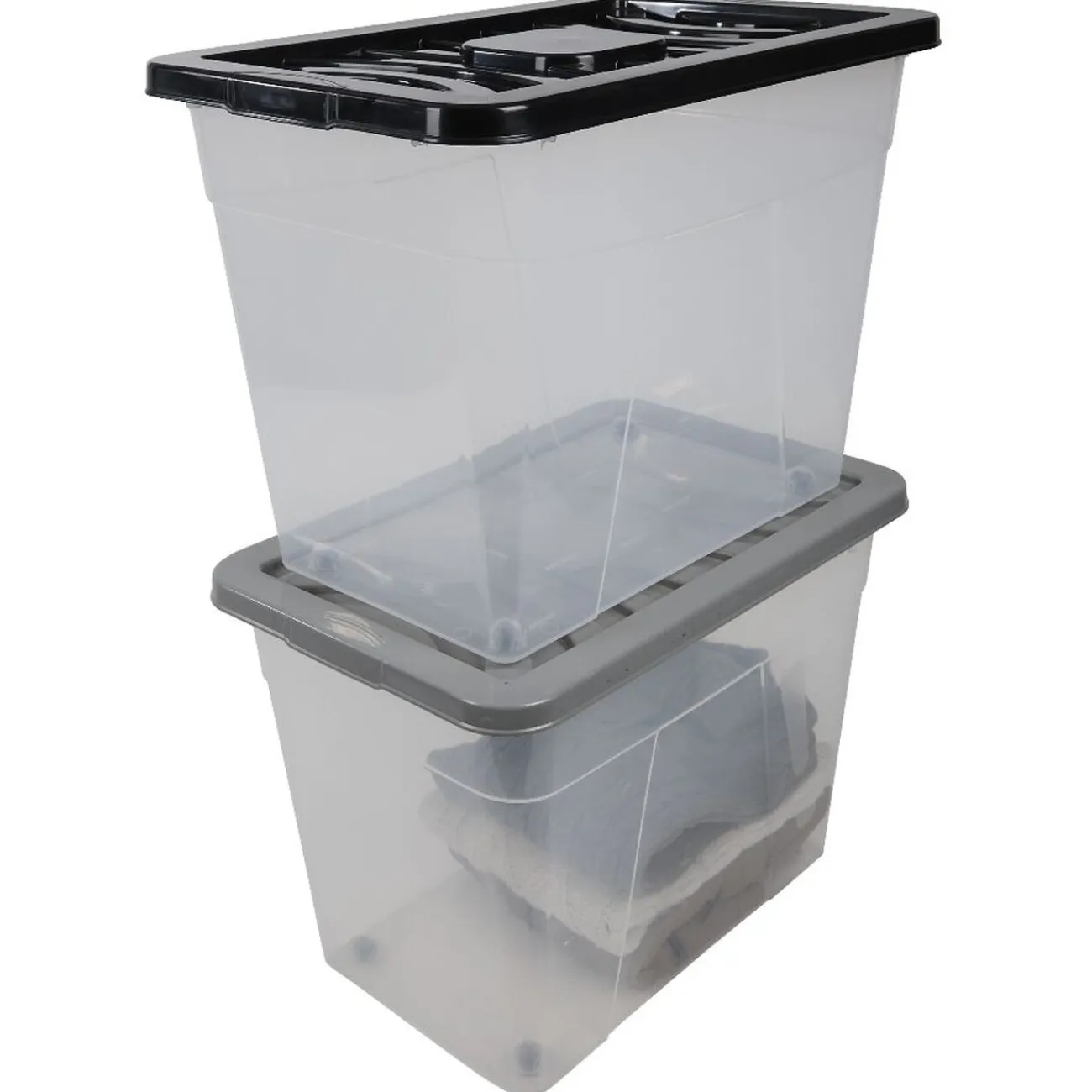 Gifi Rangement|Box de rangement à roulettes 80 L