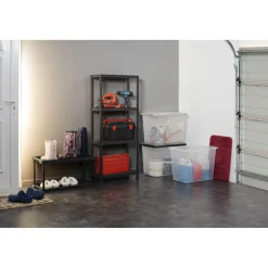 Gifi Rangement|Box de rangement à roulettes 80 L