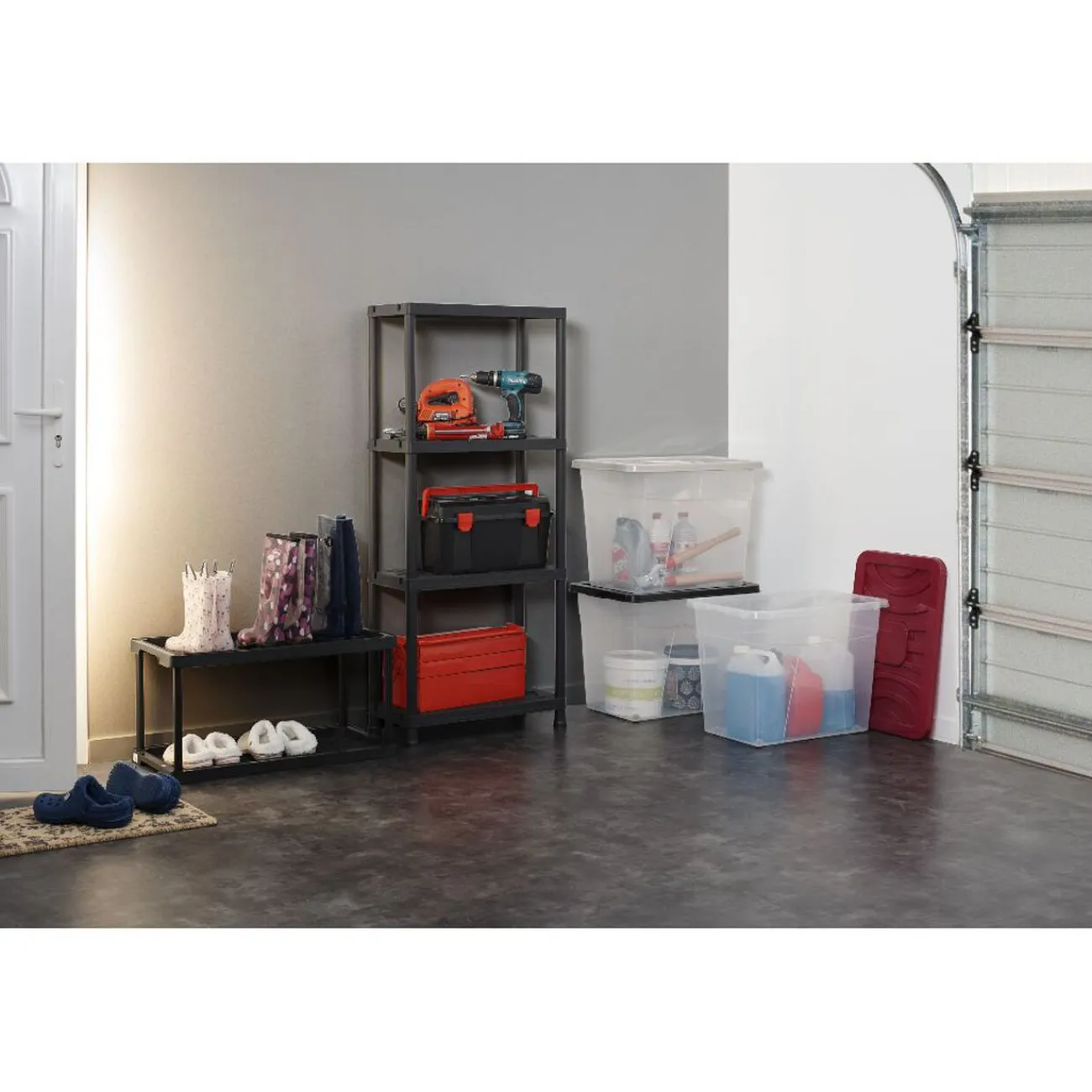 Gifi Rangement|Box de rangement à roulettes 80 L