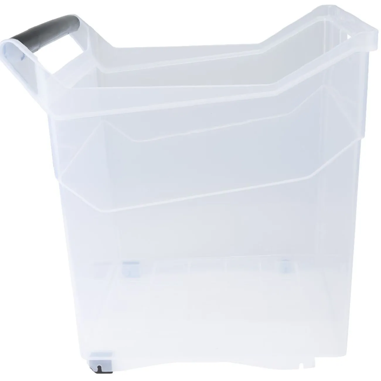 Gifi Rangement|Box de rangement à roulettes transparent 54 L