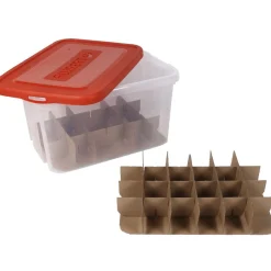 Gifi Rangement|Box de rangement boules de Noël 50 L