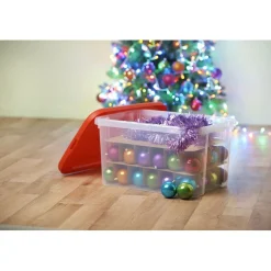 Gifi Rangement|Box de rangement boules de Noël 50 L